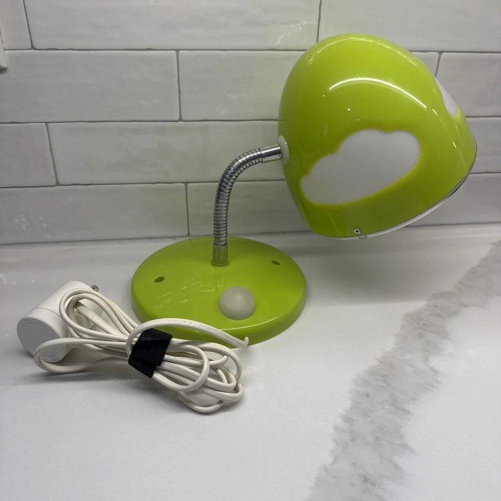 IKEA Skojig 19272 Lime Green Cloud Gooseneck Desk Lamp / Mountable Tested Works
